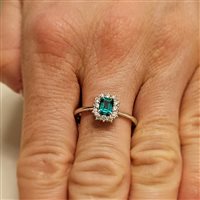 Ringe Mirco Visconti Dame in Weißgold Smeraldo 0.41 Ct Z681/SE-15 - Z681/SE-15